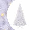 vidaXL Albero di Natale artificiale Bianco 180 cm PVC e Acciaio