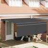vidaXL Tenda Retrattile Antracite 400 &times; 300 cm Poliestere e Alluminio