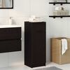 vidaXL Mobile da Bagno Rovere nero 32 x 34 x 90 cm Legno multistrato