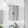 vidaXL Mobile da Bagno con porta Grigio Sonoma 30 x 31,5 x 61 cm