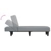 vidaXL Chaise Longue in Tessuto Grigio Chiaro