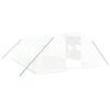 vidaXL Serra con Telaio in Acciaio Bianco 24 m&sup2; 6x4x2 m