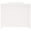 vidaXL Dormeuse senza Materasso Bianca 80x200 cm Legno Massello Pino