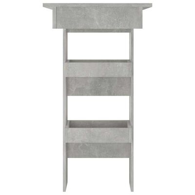 Panca Portaoggetti In Legno Multistrato Grigio Cemento, Con Cuscino, 102x42x45 Cm, Capacità 110 Kg