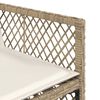 vidaXL Set da Pranzo da Giardino 5 pz con Cuscini Beige in Polyrattan