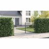 vidaXL Cancello da giardino con blocco Grigio 150 x 300 cm Acciaio