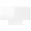 vidaXL Tavolino Salotto Bianco Lucido 100x49,5x31 cm Legno Multistrato