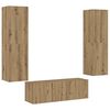 vidaXL Mobili TV a Parete 3 pz Rovere Artigianale in Legno Multistrato