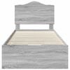 vidaXL Struttura del letto con cassetto Grigio Sonoma 75 x 190 cm