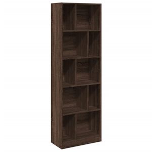 vidaXL Libreria Rovere Marrone 57x28,5x174 cm in Legno Multistrato