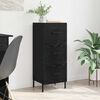 vidaXL Credenza Rovere nero 34 x 34,5 x 90 cm Legno multistrato