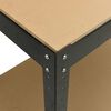 vidaXL Banchi da lavoro Nero 81 x 41 x 145 cm Legno multistrato