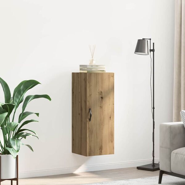 vidaXL Pensile Rovere artigianale 34,5 x 34 x 90 cm Legno multistrato