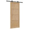 vidaXL Porta scorrevole ORKDAL Marrone 86 x 211 cm Pino massello