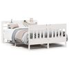 vidaXL Letto senza Materasso Bianco 140x190 cm Legno Massello di Pino
