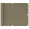 vidaXL Paravento da Balcone Grigio Talpa 75x300 cm in HDPE