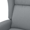 vidaXL Poltrona Alzapersona Grigio Chiaro Tessuto
