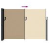 vidaXL Tenda da Sole Laterale Retrattile Beige 140x500 cm