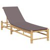 vidaXL Lettino Prendisole con Cuscini 55x199x30 cm in Bamb&ugrave;