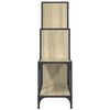 vidaXL Libreria Rovere Sonoma 92x30x102 cm Legno Multistrato e Metallo