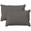 vidaXL Cuscino 2 pz HOUTEN Grigio Chiaro 30 x 50 cm Lino