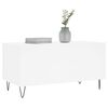 vidaXL Tavolino da Salotto Bianco 90x44,5x45 cm in Legno Multistrato