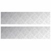 vidaXL Gradini per Scale 2 pz 80 x 20 cm Argento Alluminio
