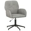 vidaXL Sedia da scrivania girevole 54 x 55 x 90 cm Grigio Chiaro