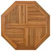 vidaXL Piano per Tavolo 60x60x2,5 cm Ottagonale Legno Massello di Teak