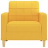 vidaXL Poltrona Giallo Chiaro 60 cm in Tessuto