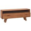 vidaXL Mobile Porta TV 110x30x45 cm in Legno Massello di Teak