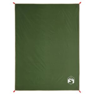 vidaXL Tovaglia da Picnic con Picchetti Verde 205x155 cm