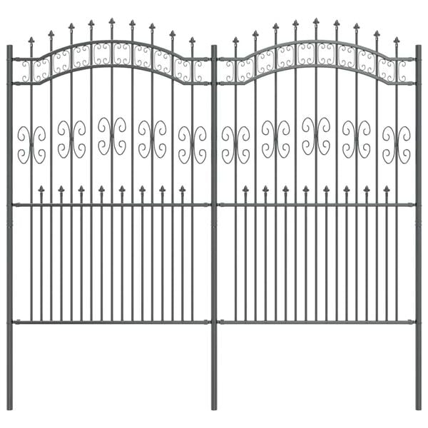 vidaXL Recinzione per Giardino Grigio 240 x 228 cm