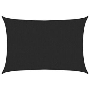 vidaXL Vela Parasole 160 g/m&sup2; Nera 2x2,5 m in HDPE