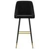 vidaXL Sgabelli da Bar 2 pz Neri in Velluto