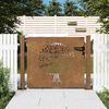 vidaXL Cancello da giardino 100x100 cm in acciaio Corten con design ad albero