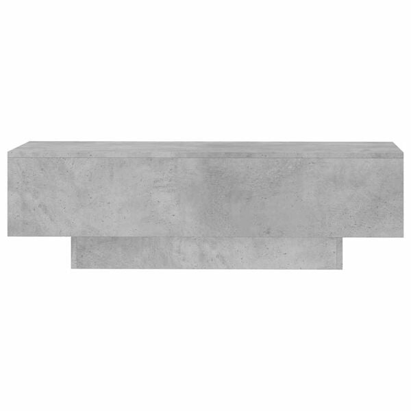 vidaXL Tavolino Salotto Grigio Cemento 100x49,5x31cm Legno Multistrato