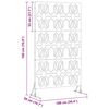 vidaXL Schermo per Privacy Grigio 100 x 50 x 180 cm