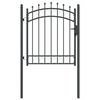 vidaXL Cancello della recinzione con punte EMMEN 125 x 100 cm