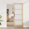 vidaXL Porta scorrevole Naturale 83 x 211 cm