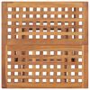 vidaXL Set da Pranzo Giardino Pieghevole 3 pz Cuscino Massello di Teak