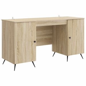 vidaXL Scrivania Rovere Sonoma 142,5 x 50 x 75 cm Legno ingegnerizzato