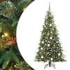 vidaXL Albero di Natale Artificiale con Rami Pieghevoli Verde 180 cm