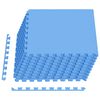 vidaXL Tappetino per piscina 40 pz Blu 14,4 m&sup2; Schiuma EVA