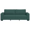 vidaXL Divano a 3 Posti Verde Scuro 220x77x82 cm in Tessuto
