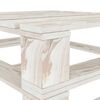 vidaXL Set Salotto da Giardino 4 pz Pallet in Legno Bianco