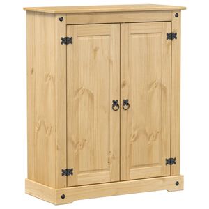 vidaXL Scarpiera Corona 86x38,5x108 cm in Legno Massello di Pino