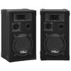 vidaXL Altoparlanti da Palco Hifi Professionali Passivi 2 pz 800W Neri