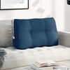 vidaXL Cuscino per Schiena Blu 80 x 24 x 50 cm Tessuto
