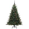 vidaXL Albero di Natale artificiale con 300 LED Verde 180 cm